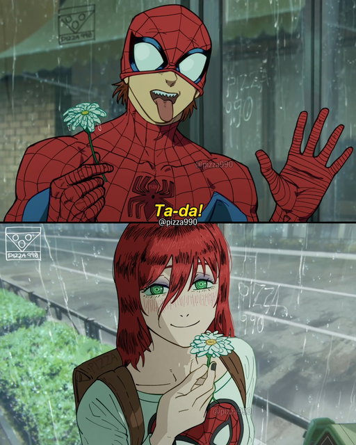Spider-Man X Chainsaw Man, Peter meets MJ for the first time

(Made a Gwen Stacy version too!)

#spiderman #chainsawman #fanart