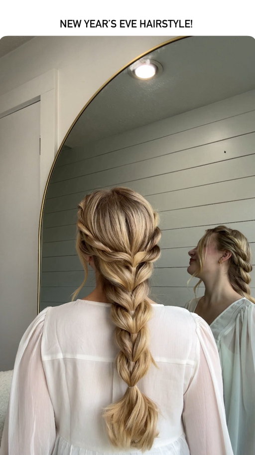 This hairstyle for new year celebrations/parties >> 🥂