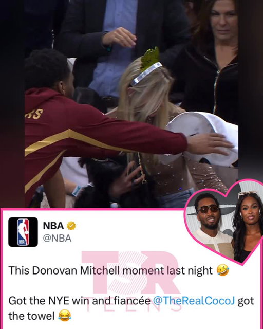 #TSRTCutTheFoolery—TSRTBaeWatch: Now why #DonovanMitchell do our girl #CocoJones like that! 🤣❤️ (🎥/📸: @nba, @gettyimages) ✍🏽: #TSRStaffKH #TSRCollab