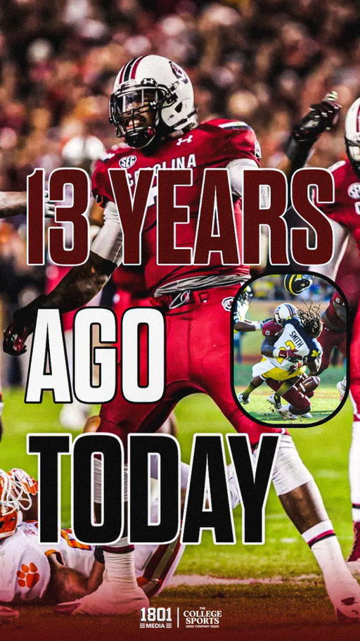 On This Day in 2013 @clowney__90 delivered “The Hit”. 👀💥

One of the greatest hits in college football history that came after a massive screwup by the refs. 🐔🤙
•
•
•
•
•
•
•
•
#Gamecocks #GoCocks #SpursUp🤙 #USC #CFB