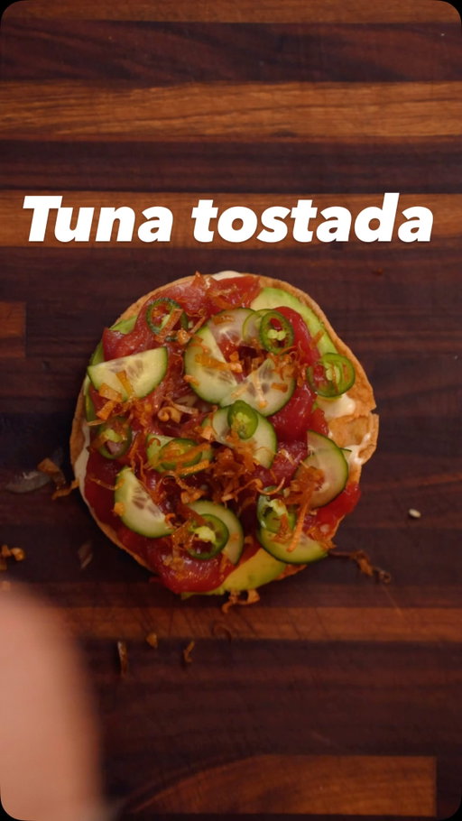 This tostada is soooo 🔥