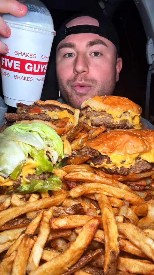 Late night @fiveguys 🍔