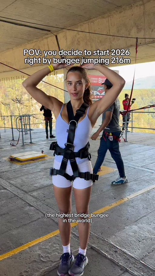 Starting the year as I mean to go on - my 4th bungee and the highest one yet!!!