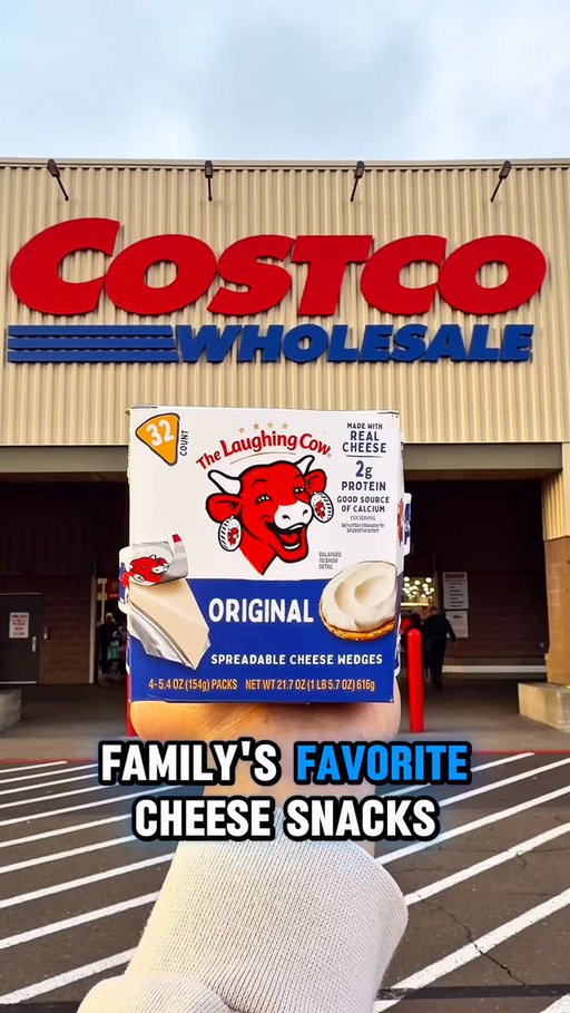 #AD #TheLaughingCowPartner

💛This is our family favorite cheese snack and it’s a must grab at Costco!💛

The Laughing Cow Original Spreadable Cheese 32-Pack is a Costco Exclusive! Find it now in the deli section!🧀✨

🥖 Spread it on toast or bagels

🥕 Dip with veggies & crackers

🍎 Pair with fruit for the perfect bite

🔥 Melt it into recipes for creamy flavor

Why it’s a must-have:

😋Smooth, creamy & delicious

🌟45 calories + 2g protein per wedge*

🔥32 wedges = unbeatable value (and they disappear FAST!)

🛒 These are a must add to your cart on your next Costco trip!

👉 Tap the link in our bio to learn more about The Laughing Cow Original!

@thelaughingcowusa #TheLaughingCow #costcodeals #costco costcofinds

*Saturated Fat is 2.5g, 13% of your daily value