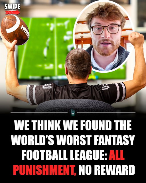 A typical fantasy football league involves a winner receiving a hefty sum of money for winning and the runner-up and third place teams typically getting paid out along with the regular season winner in many leagues. 🏈

It is also common for there to be a trophy for the winner.
Then there’s this league, the ‘All Pain, No Gain’ league where the winner receives nothing and everyone else faces punishments. 😂

The ‘All Pain, No Gain’ league from @knot.rob on TikTok sounds downright miserable. 😬

As the winner, he received absolutely nothing. On the contrary, he actually has to have the 2nd place winner camp out in his backyard for a few days, someone he barely knows. ⛺️

The 3rd place game winner has to spend 12 hours in Flora-Bama wearing a ski suit in July. 🎿☀️

The loser of the game has to bucket drum in the French Quarter of New Orleans until they earn $50 from donations on the street. 🥁

The 7th place punishment was someone having to spend their own money, fly to a WNBA game in another city, purchase a court side seat, watch the game without drinking, then immediately fly home without enjoying anything in the city at all. 🏀 So it’s really just a financial burden if anything.

In the 5th/6th place game, the winner has to now audition for a role in a local play (‘Peter Pan’). And the loser of the league has to get a job at Burger King for one day! 🍔

After all that, we’re now curious what sort of Fantasy Football punishments you all would add to the list?

#guys #dudes #men #bros #fantasyfootball