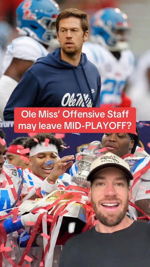 Ole Miss’ offensive staff is now under contract at LSU who needs them recruiting, but Ole Miss is making a playoff run. What should they do? #collegefootball #cfbplayoff #olemissfootball #lsufootball #lanekiffin