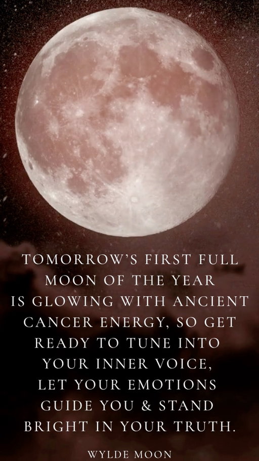 Happy New Year, WYLDE souls 🌕✨

Tomorrow’s Full Moon in Cancer guides us into a year of softness and strength, deeper self-trust, and heartfelt connection. We begin held. We begin whole. 🌊💫

Tap the link in bio to find out what this Cancerian Moon means for you ♋