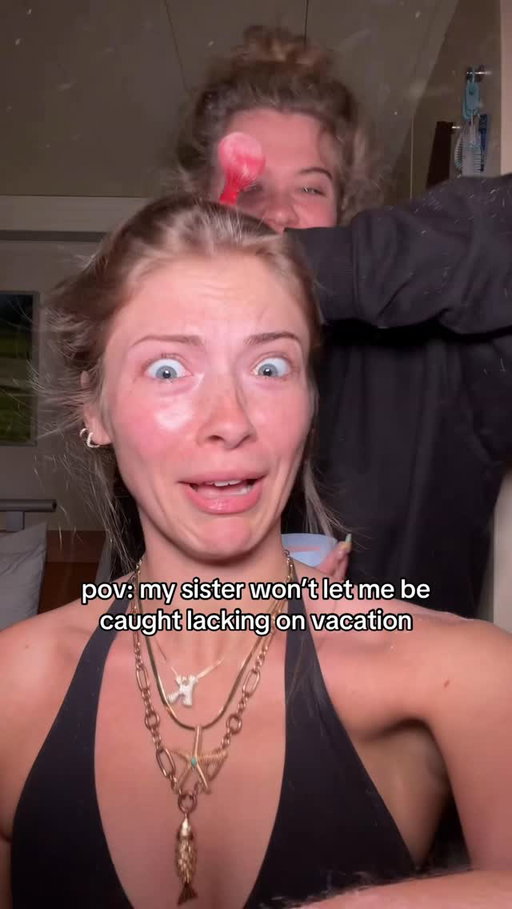egg said I’m entering my flop era 😭💔 
#sisters #vacation #trending #relatable