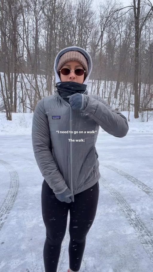 By any means we are getting outside 🏔️
-
-
-

Outfit deets: 
@patagonia coat 
@abercrombie hoodie 
@athleta fleece leggings (these things are THICK) 
@merrell agility peak 5 
@rei cozy hat + gloves
Traction chains are Amazon 
(In my storefront)
Neck gaiter is Amazon 

-
#WinterHiking
#SnowySteps
#ColdWeatherFitness
#OutdoorLifestyle