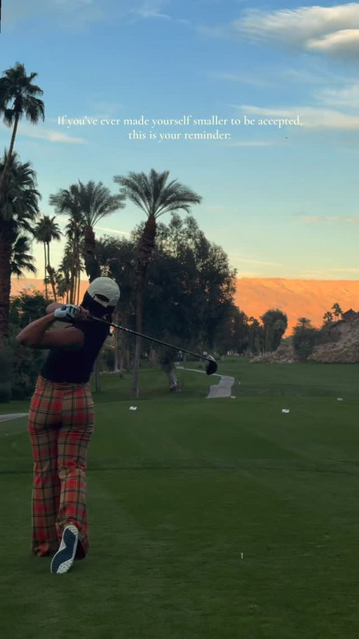 I’ve missed this version of me. This year is about remembering her and honoring her without apology.

@indianwellscc