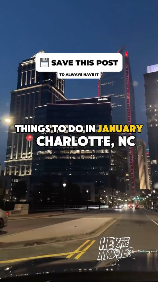 THE MOVE😎 - JANUARY ‘26 EDITION - CHARLOTTE, NC

Happy New Year Fam! Be sure to, 

📍 |FOLLOW ME| @heywhatsthemove , a born and raised Charlotte native to stay updated on all the best things to do in Charlotte, North Carolina @charlottenc ❤️

📝 COMMENT below if I missed any must-visit spots or events in the Queen City, so we all can join in! Also Answer my poll. Does this month look fun? 

📓 I’ve researched and included as much info as possible, but be sure to check out each event’s respective IG page or website for details!

I’m aware the video moves quickly, press and hold down on the screen to pause and or take screenshots. 

2026 I will still strive to bring you the best things to do in Charlotte and also shed light on a lot of the overlooked events as well! 

Businesses Owners, want an opportunity to be on FEBRUARY Things To Do list? Fill out the form in my bio, simple

🚨 FOLLOW for more things on Charlotte events, food spots, activities, and fun things to do in Charlotte, NC! 🚨
.
.
________________________________________
#Charlotte #CharlotteNC #NorthCarolina
#CharlotteEvents #ThingsToDoInCharlotte