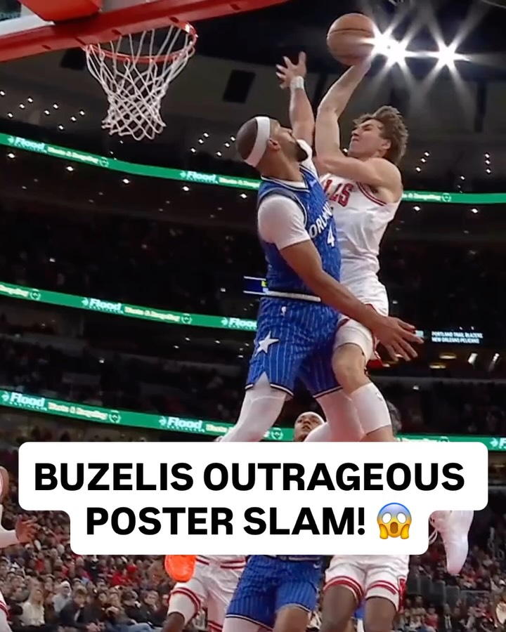 @matasbuzelis takes flight for the HUGE poster jam! 🫨 ORL/CHI • NBA League Pass • <link in bio>