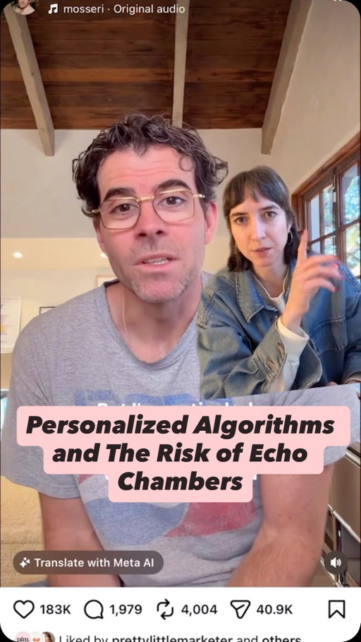 Are we falling into echo chambers of our own algorithmic making? Feeds are becoming hyper-personalized and we’re all experiencing content on isolated islands. 🏝️🙃🤷‍♀️

#algorithm #socialmedia #personalizedfeed #socialmediastrategy #culturaltheory