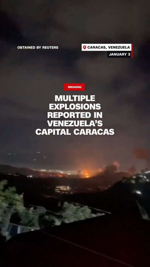 Videos from Venezuela show smoke and explosions in Caracas. The first blast was recorded at approximately 1.50am local time.

Tap the link in bio to follow live updates.