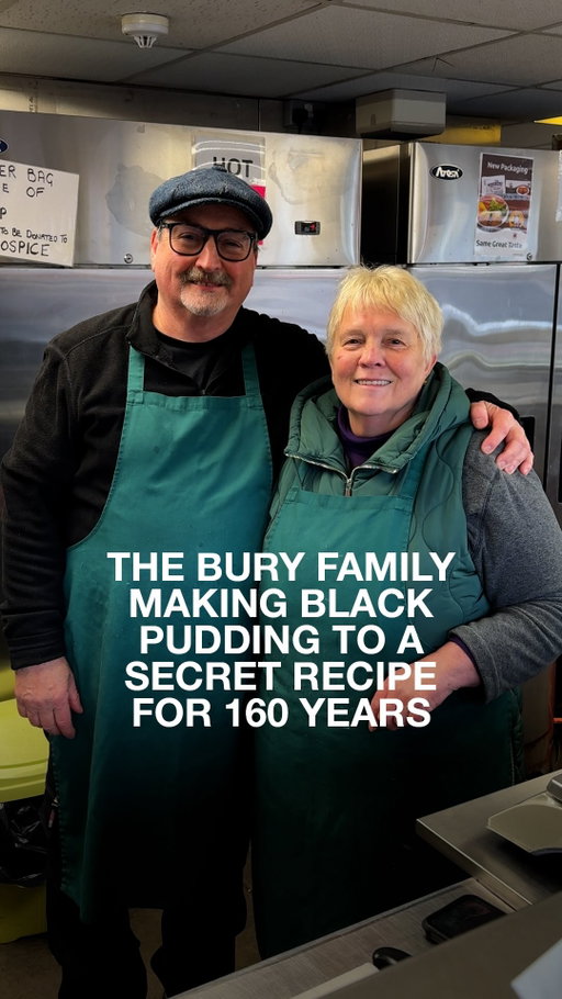 THE BURY FAMILY MAKING BLACK PUDDING TO A SECRET RECIPE FOR 160 YEARS | LOOKING BACK AT 2025

If you know one thing about Bury, it’s probably black pudding. Around here, the blood sausage is a non-negotiable breakfast item.

Tony and Mary Sinacola are the husband and wife duo who have run Chadwick’s for the last five decades - although the family can trace their roots selling black pudding in Bury back to 1865.

Chadwick is Mary’s side of the family, and while it’s a love of fishing that brought them together, it’s a love of black pudding that’s kept them together. And judging by the daily queues that snake around the market every day, the feeling around here towards the black stuff is mutual.

Locals queue up to buy it to take home, or enjoy it piping hot from the steamer. Condiments-wise, there’s a load to choose from - piccalilli, ketchup, vinegar - but the real heads know that you’re supposed to go in for a generous drizzle of the homemade mustard.

Tony’s personal favourite black pudding accompaniment? ‘Another black pudding’. Obviously.

While most supermarkets offer a pale imitation, you can only get Chadwick’s at @burymarket. We’d recommend making the pilgrimage.

….

⏰ Weds and Fri 9am - 4.30pm, Sat 9am-5pm (they’re currently closed until 16 January)
📍1 Murray Road, Bury BL9 0BJ
💰Cold black pudding £5.50/kg, hot black puddings £1.40, vegan black puddings £1.60