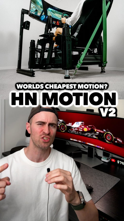 HN Motion V2 Sim Racing Motion Platform. What an animal. Cant recommend this more. Definitely my favourite tech product of 2025. More info is in my bio and a full YouTube Review #hnmotion #simracing #assettocorsaevo #nextlevelracing #fanatec