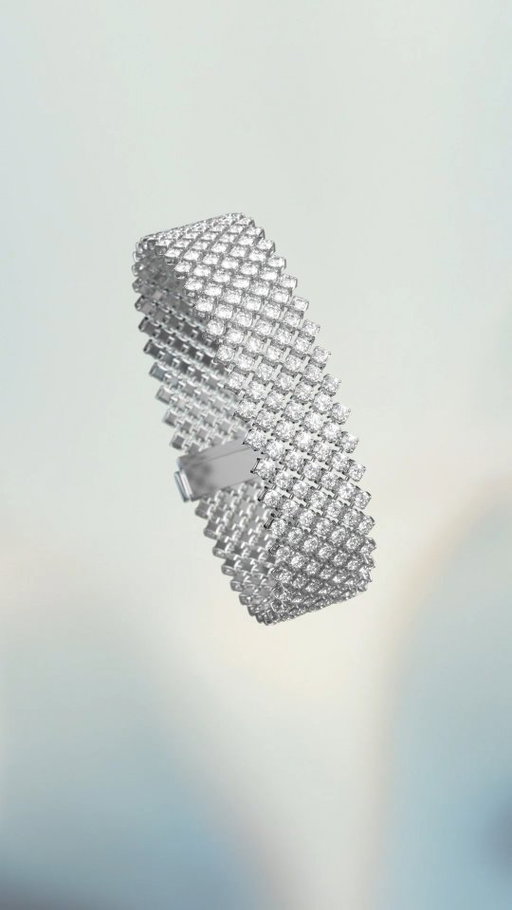 A continuous composition of meticulously set stones, this delicately crafted bracelet features 7.38 carats of incandescent diamonds. Expand the light in your life. 

#HumbertownJewellers #Toronto #luxury