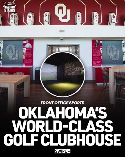 Oklahoma has leveled up the college golf game with its new practice facility ⛳️ #StadiumStatus