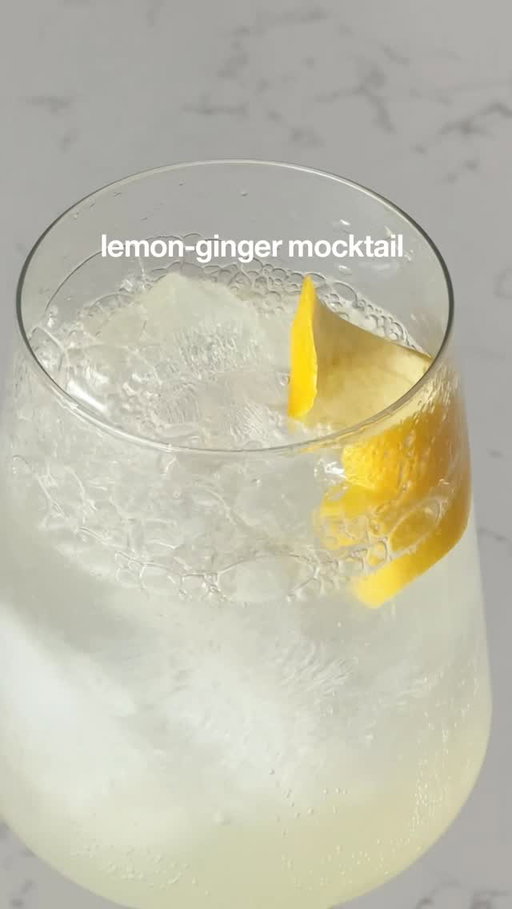 January happy hour inspo: Lemon-Ginger Mocktail! 🍋🫚 Skip the spirits for this refreshing pick-me-up drink. Here’s how:
1. Make a ginger simple syrup with equal parts water and sugar and lots of sliced, fresh ginger.
2. Add the syrup (to taste) and fresh lemon juice to a shaker with ice. Shake, pour over more ice and top with sparkling water. 

Our biased opinion: All mocktails taste better in a pretty glass. Try our Hip white wine glass to make this drink feel even more elevated. 

#mocktail #recipe #dryjanuary