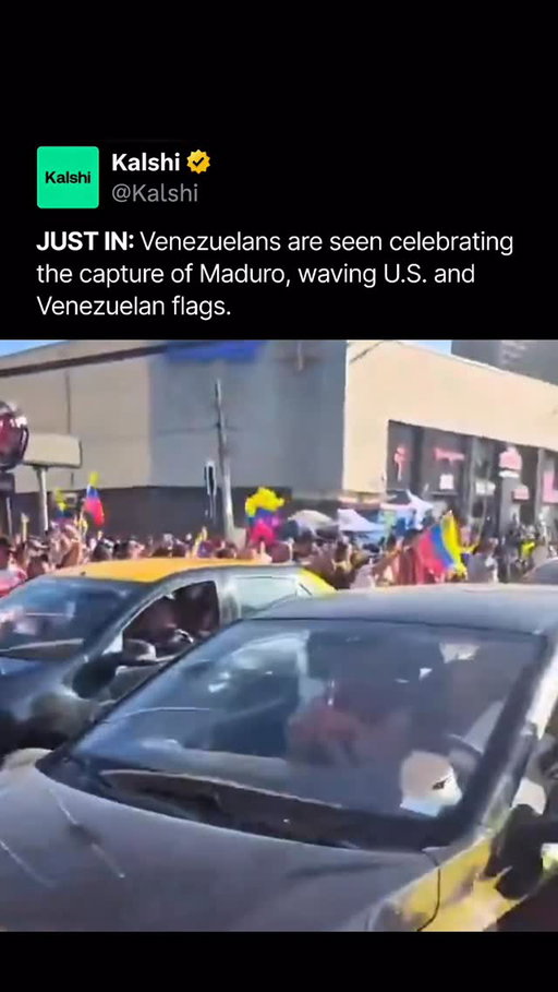 Venezuelans reacted with celebration after news broke that President Nicolás Maduro was captured and flown out of the country following U.S. strikes. 

Crowds in cities like Doral, Florida and Venezuelan diaspora communities around the world were seen waving U.S. and Venezuelan flags and chanting in joy.