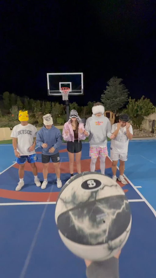 Blindfolded basketball!!
