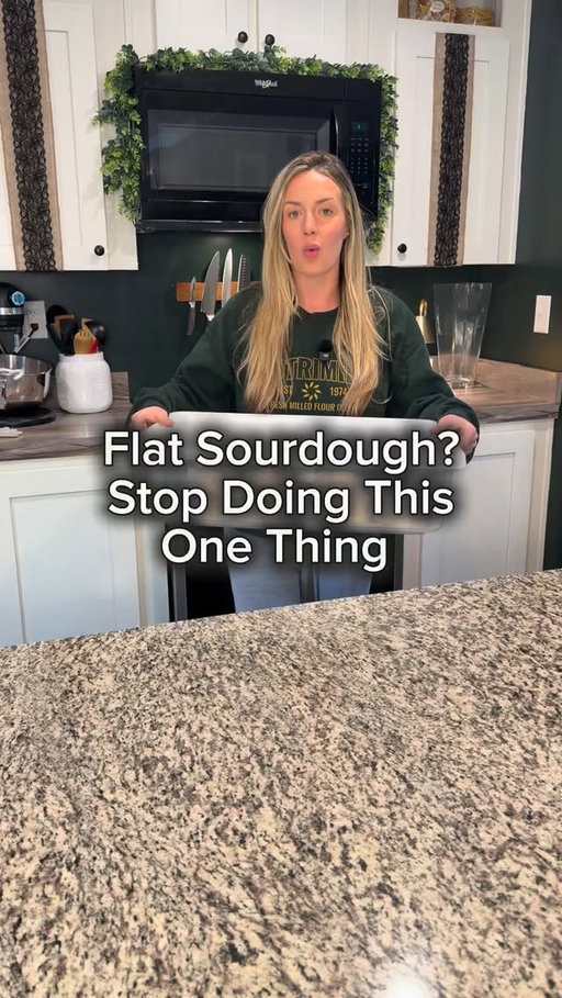 I’m gonna catch some hate for this one…..warm, or even room temp, isn’t your friend. Give your yeast her time to beautify herself, stop rushing her 😒

Yeast activity speeds up in warm temps, which shortens your peak window and makes over-proofing way easier. Using cool water slows fermentation, giving yeast more time to build a beautiful structure. 

✔️ Slower fermentation
✔️ Longer peak window
✔️ Better oven spring
✔️ Less flat 🍑 dough 

Cold water = control.
Sourdough doesn’t need to be coddled like a newborn, she’s a lady. 

All recipes always free.
Follow for tips, share with your friends, don’t be greedy 😘
Here’s to making sourdough easier in 2026.