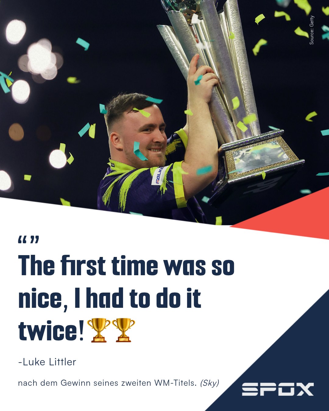 Herzlichen Glückwunsch Luke Littler! 🏆