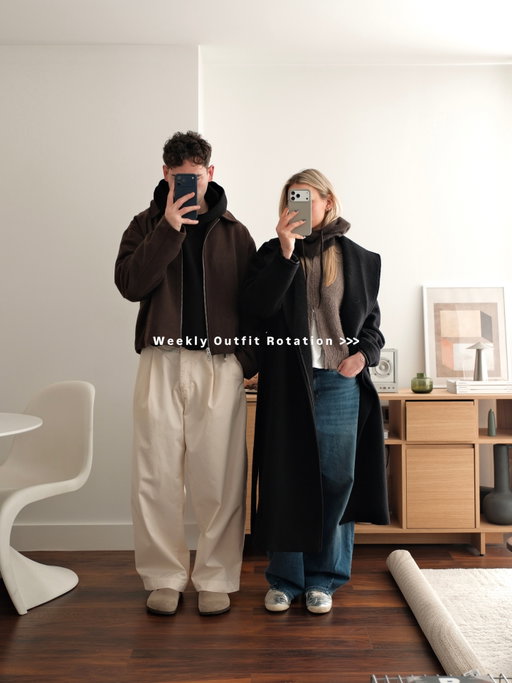Weekly winter outfit rotation from myself & @karafrost__ 

#winterstyle #couplesstyle #mensstyle
