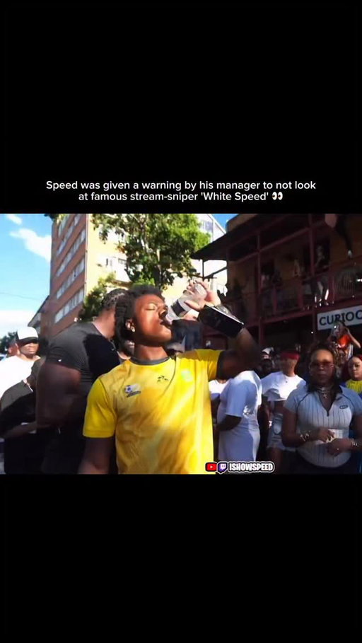 IShowSpeed’s South Africa stream went from chaotic to straight-up nerve-racking when one moment made everyone freeze. While moving through the city, Speed noticed White Speed, the infamous streamsniper, dangling off the side of a building in full view. Before Speed could even react properly, his manager stepped in immediately—warning him not to look, not to engage, and not to turn it into content. Speed tried to laugh it off, but you could tell it shook him. He kept glancing back, pacing, talking fast, asking if it was real, while being told repeatedly to ignore it. The crowd reacted, chat went silent for a second, and the stream felt tense in a way it usually doesn’t. This wasn’t funny chaos anymore—this was dangerous.
What made the moment hit was Speed’s restraint. Normally he’d crash out, yell, or hype it up. This time, he listened. He backed away, kept moving, and let the moment pass while viewers processed how insane it was to see something like that live. South Africa had already delivered chaos, stunts, and viral moments—but this was different. A reminder that real life doesn’t pause for content, and sometimes the smartest move is knowing when not to react.

#IShowSpeed #SouthAfricaStream #WhiteSpeed
#AfricaTour #IRLChaos StreamerLife
ViralMoments UnrealScenes