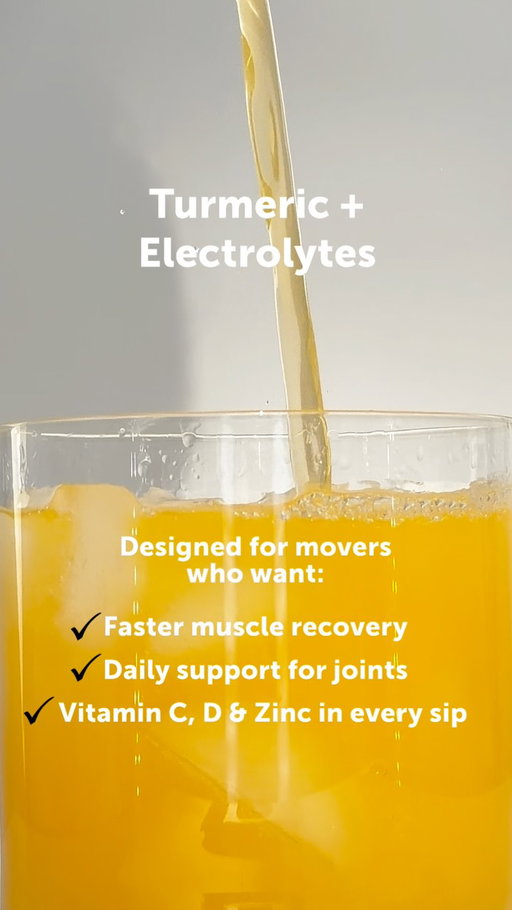 Turmeric + Electrolytes.
Designed for everyday movers who want to:
✔️ Support their immune system
✔️ Stay consistent with feel-good habits
✔️ Prioritize longevity - one sip at a time

No caffeine. No crash. Just clean, daily recovery you can feel.
Let’s keep it moving. 🟠