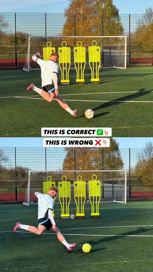 Mastering the CURVE freekick ✅👇🏼
-
Shooting over the wall is a much better option when trying to score a freekick in game. Why? Because you’re using the wall to obscure the goalkeepers vision, and traditionally a goalkeeper will always stand to the far post, so he can see the ball and watch it flight. ✅
-
Aiming for the far corner is a risky strategy because you are banking on the goalkeeper to ‘guess’ where you’re going to shoot (over the wall) and take a step across, therefore wrong footing him. Try this in your next active and see if it works! 🤩
-
#footballskills #freekick #footballtutorial #football #freekicks