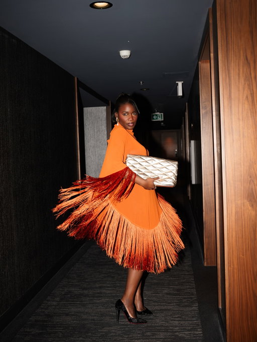 More blessings in the new year. 2026 will be one for the books. #ootn 

Fringe dress. Party outfit. Black girl fashion.