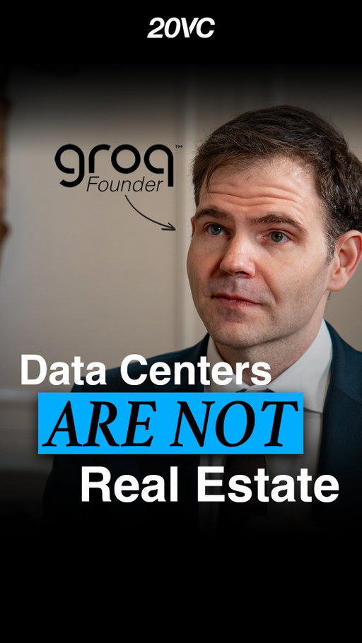 Comment “Groq” and we’ll send you the full conversation 

Data Centes are NOT Real Estate | Groq Founder, Jonathan Ross

#datacenter #groq #ai