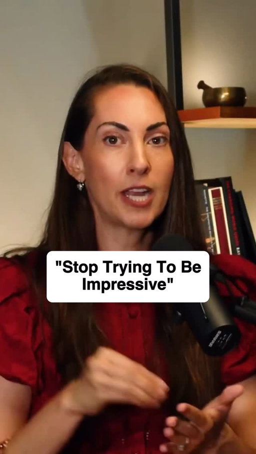 “Stop Trying To Be Impressive”| @findingmastery
