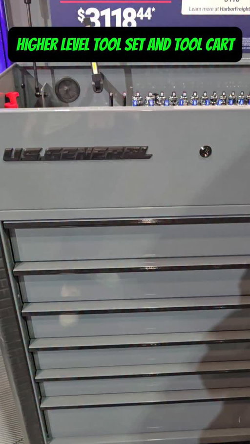 $3119 Higher Level Tool Cart from Harbor Freight again with no interest ever.