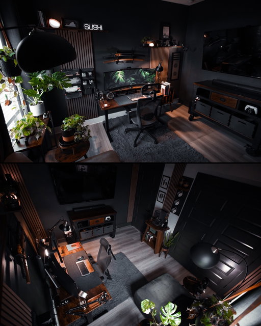 ☕️ The espresso bar has quickly become one of my favorite parts of my home office.  Caffeine is no more than 3 steps away now…perfect for those long editing sessions. 

#espresso #coffee #homeoffice #desksetup