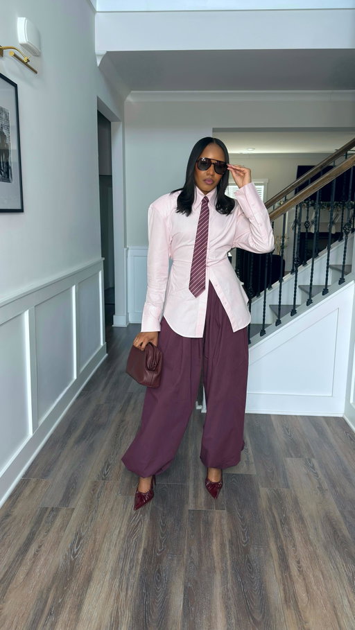 Walking into 2026 still blessed, still HER!!!

Comment SHOP below to receive a DM with the link to this post on my LTK ⬇ https://liketk.it/5JPkm #ltkworkwear #ltktall #ltkootd

Outfit Details
Top, tie, bottoms @asos 
Jacket @fashionnova 
Heels @prettylittlething 
Sunnies @amazonfashion 
Clutch @target 
.
.
.
.
.
.
Winter fashion, winter style, fashion trends, color combinations, street style, classy style, office look, corporate style, outfit inspo, style inspo, outfit reel