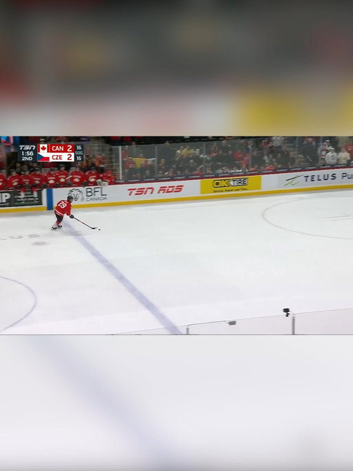 Michael Hage is stopped on his second penalty shot attempt after being tripped on his first.

🎥: TSN | IIHF