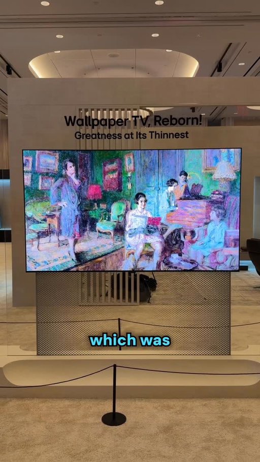 The LG Wallpaper TV will lead the LG TV lineup in 2026 with its under 10mm thickness and Wireless Zero Connect Box. 

#eftm #ces #tech #tv