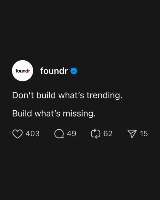 Create what people wish existed.
