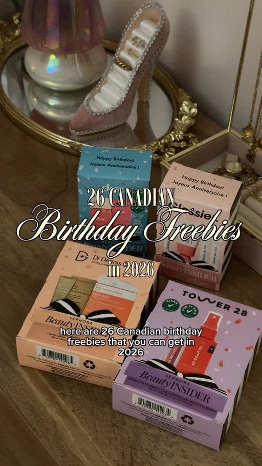follow @sofiaadelgiudice to receive the list & for more freebies 🤍 | 30+ birthday freebies you can actually claim in canada 🎂🇨🇦 free food, drinks, beauty & shopping perks. save this before your birthday month 💸✨ #toronto #canada #birthday #freebies