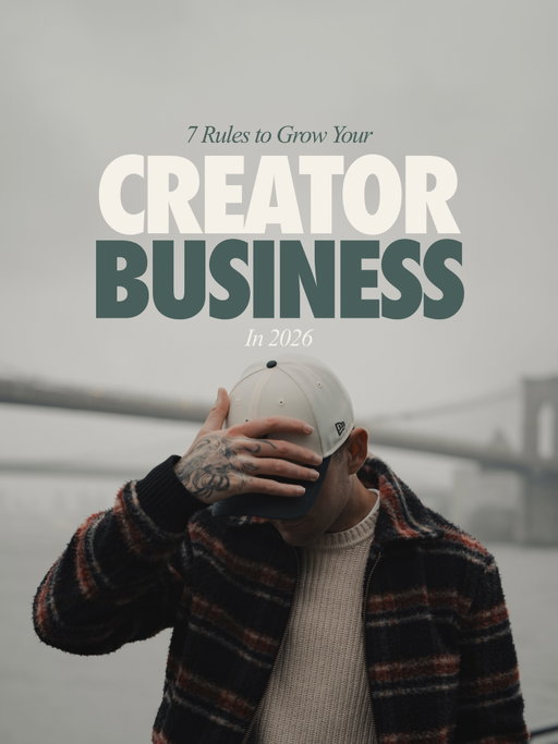 If you’re ready to grow your creator business this year, we’re opening our first cohort of Time to Build for 2026 on February 6th.

Comment “build” down below and I’ll make sure you’ve got first dibs on a spot when that happens.