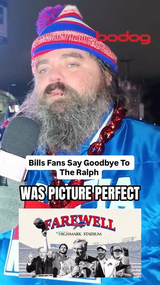 Goodbye to the Ralph. Thanks for all the memories. - Bills Mafia 💙🤍❤️

@fanfirstbills post game powered by Bodog Canada!

#bills #buffalobills #buffalo #billsmafia #highmarkstadium #nfl #fancam #fans #joshallen #interview #sports
