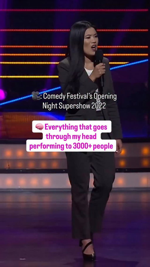 🧠 Everything that went through my head while performing this joke to over 3000 people and the telly, at @melbcomedyfestival ⚡️