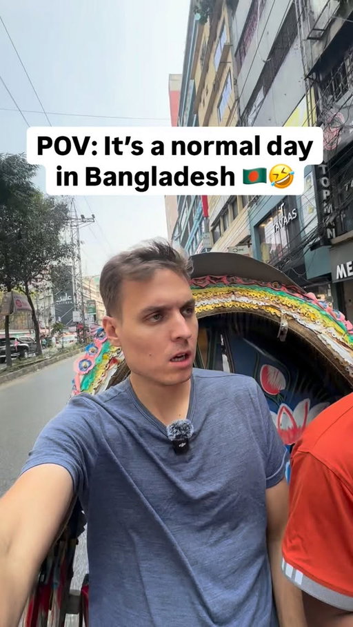 Just another day in Bangladesh 🇧🇩🤣 #bangladesh #adventure #backpacking
