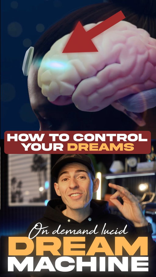 This new AI headset lets you control your dreams.

Imagine Inception, but in real life whenever you want.

And they do this by activating lucid dreams.

Now there’s a huge difference between normal dreams and lucid ones.

In normal dreams, this part of your brain is turned off.

It’s called the Dorsal Lateral Prefrontal Cortex.

And that’s where all your decision making happens.

That’s why in normal dreams, weird things happen to you that you can’t control, because your control center is off.

But in lucid dreams, things are completely different.

And this device lets you turn them on whenever you want.

In lucid dreams, you can control your behavior.

You can think, act, build, invent…all in a dream world where there are no risks.

Some of the best inventions in human history came from lucid dreams.

Tesla, Einstein, even the idea for the Periodic Table, came when the inventor was asleep. It’s pretty powerful.

This company Prophetic, created a way to turn on lucid dreaming whenever you want.

It’s called The Halo.

And it fires low intensity ultrasonic energy to automatically activate that part of your brain.

Essentially, waking you up, while you’re sleeping.

Imagine being able to focus your attention during a nap, or trying to experiment with a dangerous solution in a world without danger.

These headsets are gonna be available at the end of this year.

Follow @kallaway for more videos like this.

#ai #artificialintelligence #tech #technology #dream #dreams #wearable #newtech #creator #inception