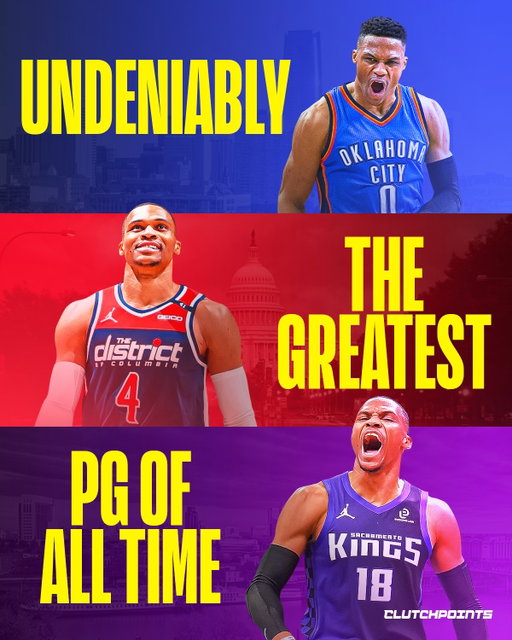 Russell Westbrook has officially passed Oscar Robertson to become the highest-scoring point guard in NBA history. But the scoring record is just the tip of the iceberg.

We are talking about a player who has redefined the physical limits of the position for nearly two decades. The stats tell the story of a player who has mastered every facet of the game:

🔹 Points: 1st
🔹 Rebounds: 1st
🔹 Assists: 5th
🔹 Blocks: 3rd
🔹 Steals: 7th
🔹 Triple Doubles: 1st
🔹 FGs made: 1st
🔹 Game tying/go ahead FGs (clutch): 1st

Whether it’s his MVP season where he averaged a triple-double for the first time in 50 years, or his current role as a veteran anchor, Russ has never played at anything less than 100%.

You can talk about efficiency, and you can talk about rings, but you cannot talk about the Point Guard position without acknowledging that Russell Westbrook owns the record books.