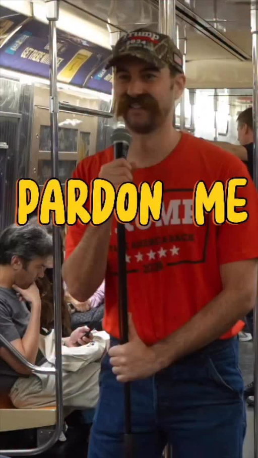 MAGA does stand up on the subway in NYC.