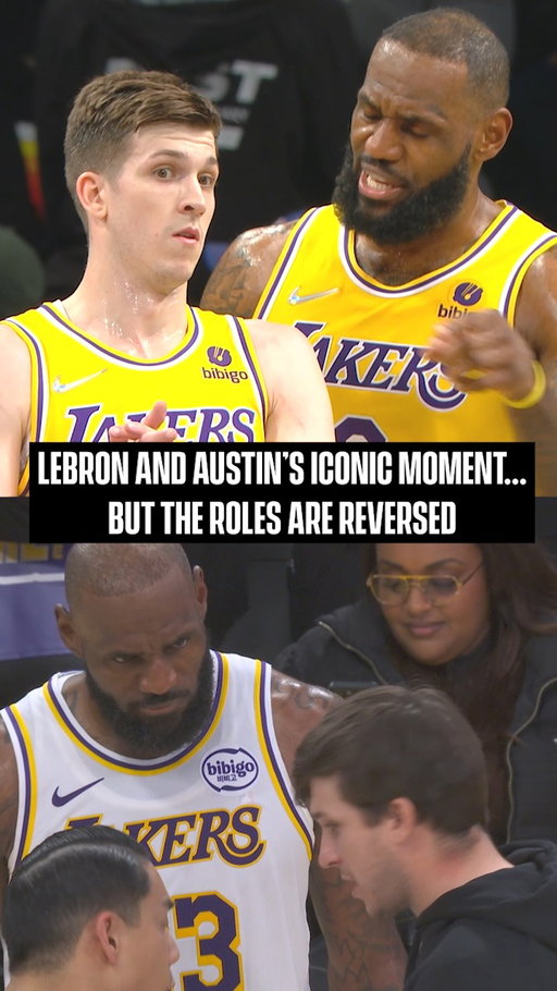 LeBron & Austin recreated the best meme 😂