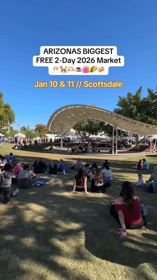 THIS WEEKEND! Come ring in the New Year the first @merchantilemarket of 2026 ✨💕🥂🙌🏼 this 2 DAY market is happening on Saturday, January 10th from 10am-5pm AND Sunday, January 11th from 10am-4pm at Scottsdale Civic Center 

Come experience:
-100+ vendors
-Live Music and DJ’s!
-Specialty Food & Drinks
-Beer & Cocktails
-Piercings & Tattoos
-Permanent Jewelry & Custom Engraving
-Bracelet Making Station
-Apparel & Hat Customization
-Festive Photo-op Backdrop
-FREE Kids Crafts
-FREE Face Painting for Kids
-Character Appearances

🎉 PLUS giveaways! @merchantilemarket is giving away FREE totes to the first 100 people in line at the welcome booth on BOTH days and a raffle basket filled with vendor goodies.

🗓️Sat. 1/10 from 10am-5pm & Sun. 1/11 from 10am-4pm

📍Scottsdale Civic Center:
3939 N Drinkwater Blvd. Scottsdale, AZ.

* they highly recommend carpooling or using a ride-share for a smooth arrival*